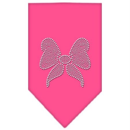 UNCONDITIONAL LOVE Bow Rhinestone Bandana Bright Pink Small UN788012